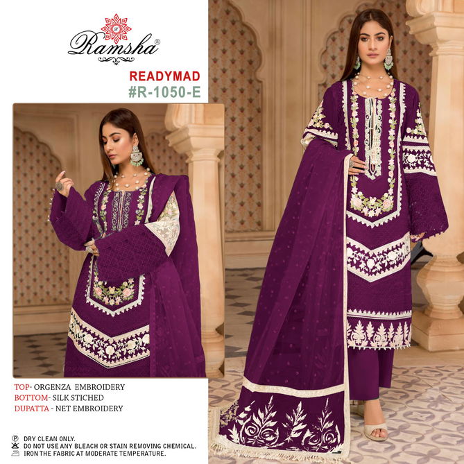 Ramsha R 1050 E To H Readymade Pakistani Suits Catalog